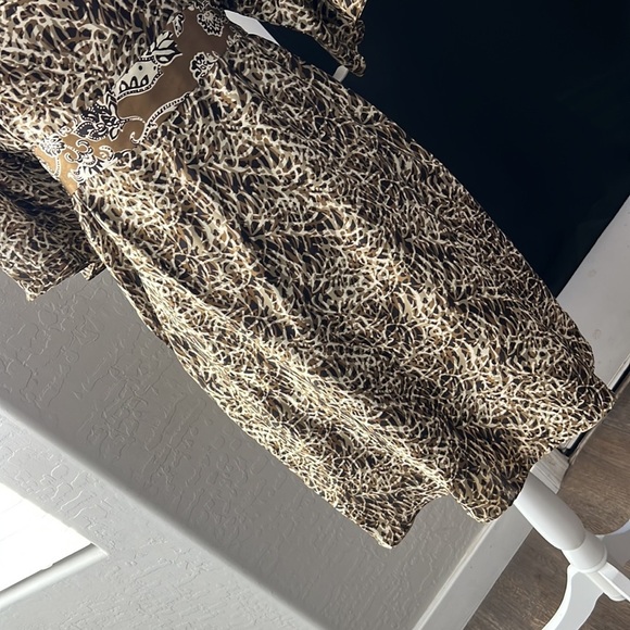 NWOT, SIGNATURE by ROBBIE BEE, Tieback, Printed, Dress, Size 10P - Picture 4 of 10